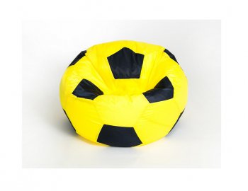 Кресло-мешок Мяч малый желто-черное в Кунгуре - kungur.mebel-74.com | фото
