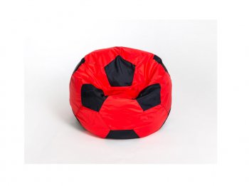 Кресло-мешок Мяч малый красно-черное в Кунгуре - kungur.mebel-74.com | фото