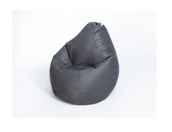 Кресло-мешок Груша велюр темно - серое малое в Кунгуре - kungur.mebel-74.com | фото