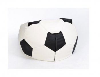 Кресло-мешок Мяч большой бело-черное в Кунгуре - kungur.mebel-74.com | фото