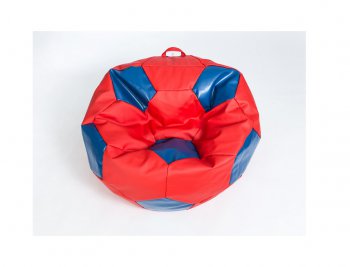 Кресло-мешок Мяч большой Экокожа красно-синее в Кунгуре - kungur.mebel-74.com | фото