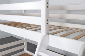 АДЕЛЬ Кровать двухъярусная с наклонной лестницей (белый) в Кунгуре - kungur.mebel-74.com | фото