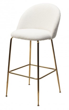 Барный стул GLADE NINI-01 Белый, teddy / золотой каркас М-City в Кунгуре - kungur.mebel-74.com | фото
