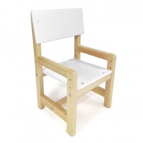 Детский растущий комплект стол и стул  Я САМ "Лофт" (Белый, Сосна) в Кунгуре - kungur.mebel-74.com | фото
