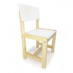 Детский растущий комплект стол и стул  Я САМ "Лофт" (Белый, Сосна) в Кунгуре - kungur.mebel-74.com | фото