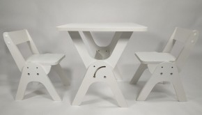 Детский растущий стол-парта и два стула Я САМ "Умка-Дуо" (Белый) в Кунгуре - kungur.mebel-74.com | фото