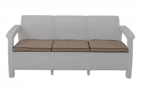 Диван Yalta Premium Sofa 3 Set (Ялта) белый (+подушки под спину) в Кунгуре - kungur.mebel-74.com | фото