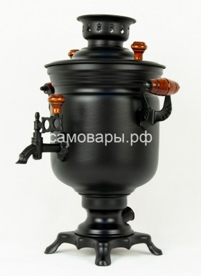 Электрический самовар "Черный Русский" матовая банка на 3 литра (Ограниченная серия) в Кунгуре - kungur.mebel-74.com | фото