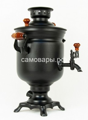 Электрический самовар "Черный Русский" матовая банка на 3 литра (Ограниченная серия) в Кунгуре - kungur.mebel-74.com | фото