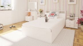 Камелия Кровать 1200, цвет белый, ШхГхВ 123,5х217х78,2 см., сп.м. 1200х2000 мм., без матраса, основание есть в Кунгуре - kungur.mebel-74.com | фото