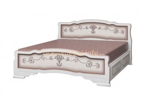 КАРИНА-6 Кровать из массива 1800 (Дуб молочный) с 2-мя ящиками в Кунгуре - kungur.mebel-74.com | фото