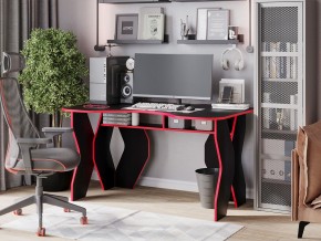 Компьютерный стол КЛ №9.0 (Черный/Красный) в Кунгуре - kungur.mebel-74.com | фото