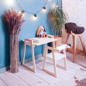 Комплект детской мебели стол и  два стула Я САМ "Лофт-Дуо" (Белый) в Кунгуре - kungur.mebel-74.com | фото
