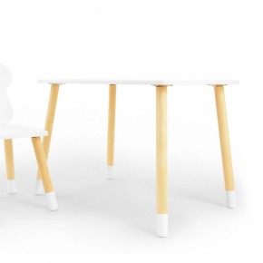 Комплект детской мебели стол и стул Корона (Белый/Белый/Береза) в Кунгуре - kungur.mebel-74.com | фото