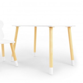 Комплект детской мебели стол и стул Звездочка (Белый/Белый/Береза) в Кунгуре - kungur.mebel-74.com | фото