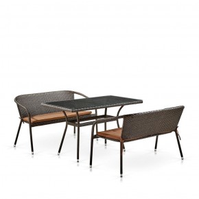 Комплект мебели из иск. ротанга T286A/S139A-W53 Brown в Кунгуре - kungur.mebel-74.com | фото