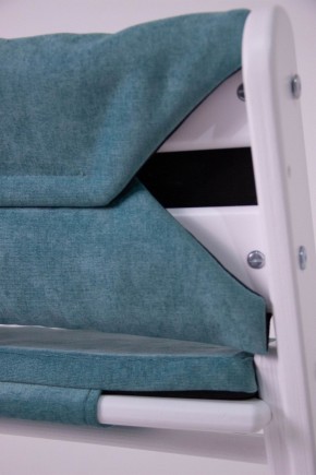 Комплект растущий стул и подушки Конёк Горбунёк Комфорт  (Бело-мятный, Волна) в Кунгуре - kungur.mebel-74.com | фото