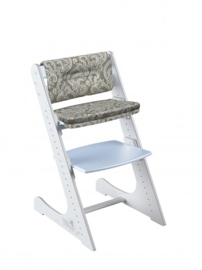 Комплект растущий стул и подушки Конёк Горбунёк Комфорт  (Бело-небесный, Арабика) в Кунгуре - kungur.mebel-74.com | фото