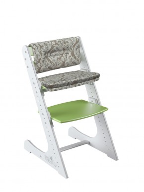 Комплект растущий стул и подушки Конёк Горбунёк Комфорт  (Бело-зеленый, Арабика) в Кунгуре - kungur.mebel-74.com | фото