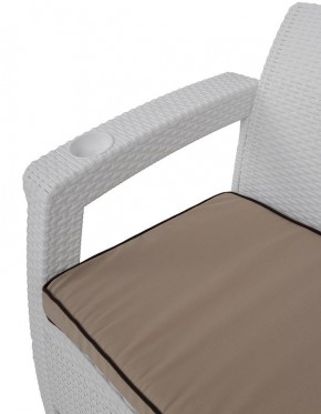 Комплект уличной мебели Yalta Premium Terrace Set (Ялта) белый (+подушки под спину) в Кунгуре - kungur.mebel-74.com | фото