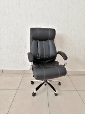 Кресло Barneo K-303 для руководителя (черная экокожа) в Кунгуре - kungur.mebel-74.com | фото