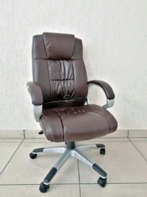 Кресло Barneo K-6 для руководителя (коричневая экокожа) в Кунгуре - kungur.mebel-74.com | фото