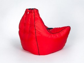 Кресло бескаркасное Авто (Красное с черной полосой) в Кунгуре - kungur.mebel-74.com | фото
