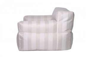Кресло бескаркасное Уют полоса (Молочный) в Кунгуре - kungur.mebel-74.com | фото