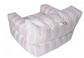 Кресло бескаркасное Уют полоса (Молочный) в Кунгуре - kungur.mebel-74.com | фото