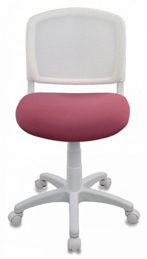 Кресло детское Бюрократ CH-W296NX/26-31 белый TW-15 розовый 26-31 в Кунгуре - kungur.mebel-74.com | фото