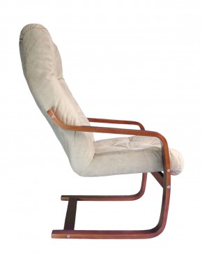 Кресло для отдыха (пружинка) Магнат 102-З-КР замша КРЕМ в Кунгуре - kungur.mebel-74.com | фото