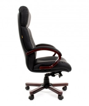 Кресло для руководителя CHAIRMAN  421 (Натуральная кожа) Черное в Кунгуре - kungur.mebel-74.com | фото