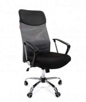 Кресло для руководителя CHAIRMAN 610 N(15-21 черный/сетка серый) в Кунгуре - kungur.mebel-74.com | фото