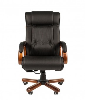 Кресло для руководителя CHAIRMAN  653 (Кожа) Черное в Кунгуре - kungur.mebel-74.com | фото