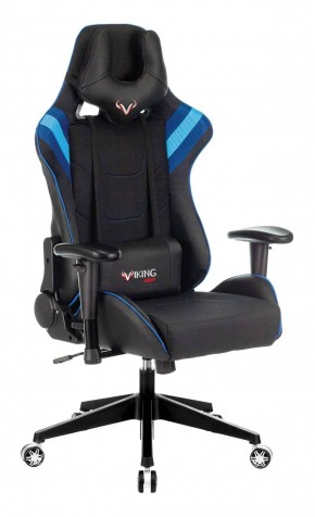 Кресло игровое Бюрократ VIKING 4 AERO BLUE черный/синий в Кунгуре - kungur.mebel-74.com | фото