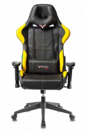 Кресло игровое Бюрократ VIKING 5 AERO YELLOW черный/желтый в Кунгуре - kungur.mebel-74.com | фото