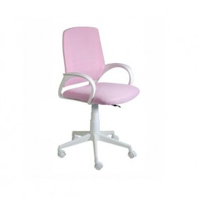 Кресло Ирис White сетка/ткань розовая в Кунгуре - kungur.mebel-74.com | фото