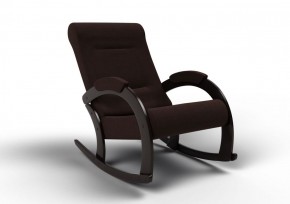 Кресло-качалка Венето 13-Т-Ш (ткань/венге) ШОКОЛАД в Кунгуре - kungur.mebel-74.com | фото