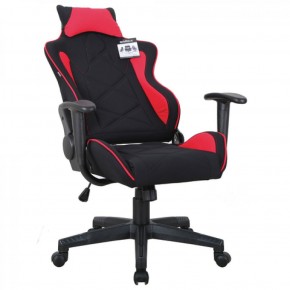 Кресло компьютерное BRABIX GT Racer GM-101 + подушка (ткань) черное/красное (531820) в Кунгуре - kungur.mebel-74.com | фото