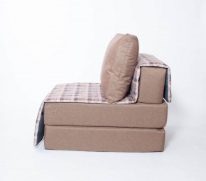 Кресло-кровать бескаркасное Харви (коричневый-квадро беж) в Кунгуре - kungur.mebel-74.com | фото