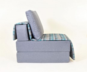 Кресло-кровать бескаркасное Харви (серый-квадро азур) в Кунгуре - kungur.mebel-74.com | фото