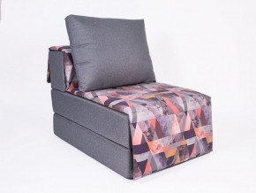 Кресло-кровать бескаркасное Харви (серый-сноу манго) в Кунгуре - kungur.mebel-74.com | фото