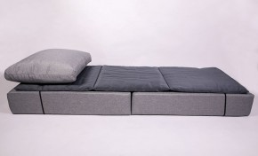 Кресло-кровать-пуф бескаркасное Прайм (мехико серый-графит) в Кунгуре - kungur.mebel-74.com | фото