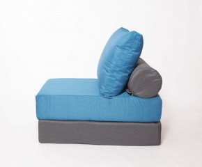 Кресло-кровать-пуф бескаркасное Прайм (синий-графит (Ф)) в Кунгуре - kungur.mebel-74.com | фото