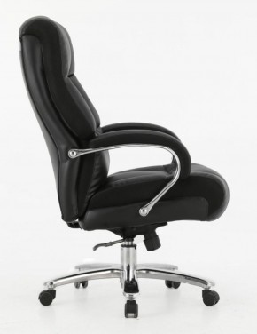 Кресло офисное BRABIX PREMIUM "Bomer HD-007" (рециклированная кожа, хром, черное) 531939 в Кунгуре - kungur.mebel-74.com | фото