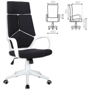 Кресло офисное BRABIX PREMIUM "Prime EX-515" (пластик белый, ткань, черное) 531812 в Кунгуре - kungur.mebel-74.com | фото