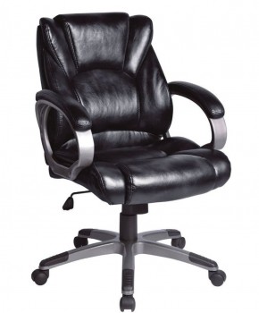 Кресло офисное BRABIX "Eldorado EX-504", экокожа, черное, 530874 в Кунгуре - kungur.mebel-74.com | фото