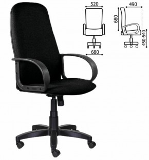 Кресло офисное BRABIX "Praktik EX-279" (ткань/кожзам, черное) 532017 в Кунгуре - kungur.mebel-74.com | фото
