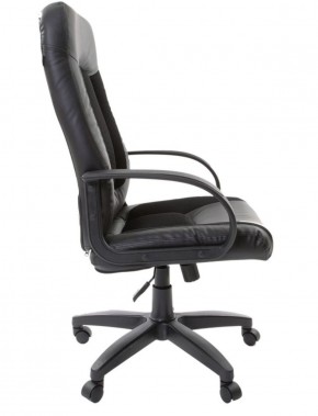 Кресло офисное BRABIX "Strike EX-525" (экокожа черная, ткань черная) 531381 в Кунгуре - kungur.mebel-74.com | фото