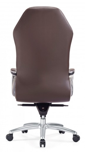 Кресло руководителя Бюрократ _AURA/BROWN коричневый в Кунгуре - kungur.mebel-74.com | фото
